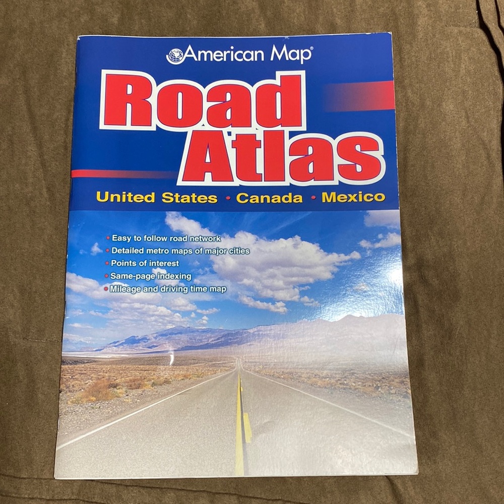 Vintage American Map Road Atlas 2005